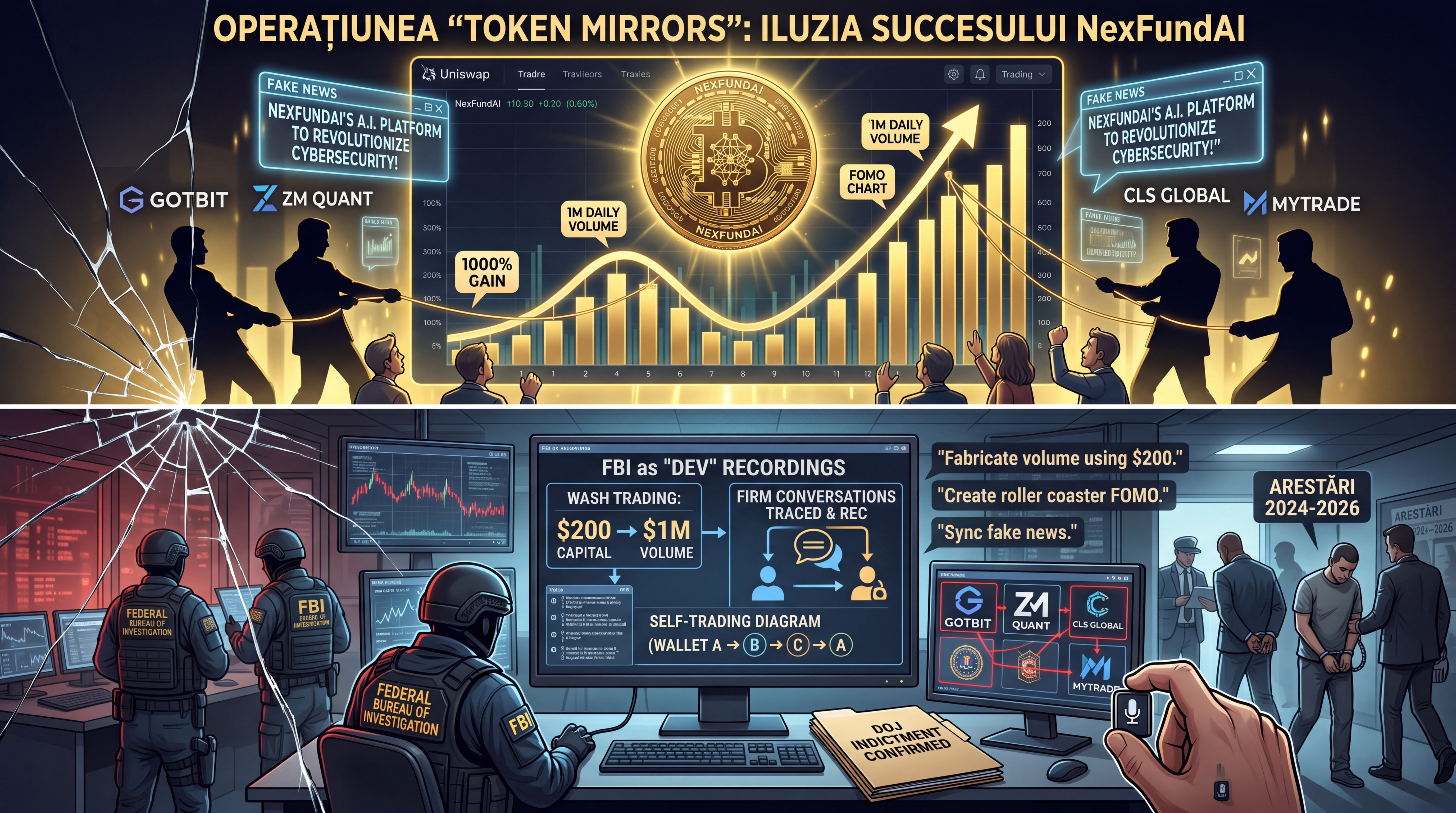 Cum a creat FBI un token fals pentru a prinde manipulatorii din piața Crypto