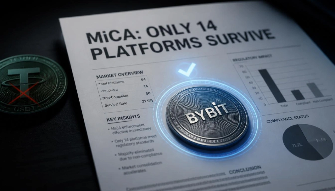 Tic-Tac: 14 zile până la executarea legii MiCA. Doar 14 platforme supraviețuiesc în Europa (Tot ce trebuie să știi despre USDT, Bybit și ANAF)
