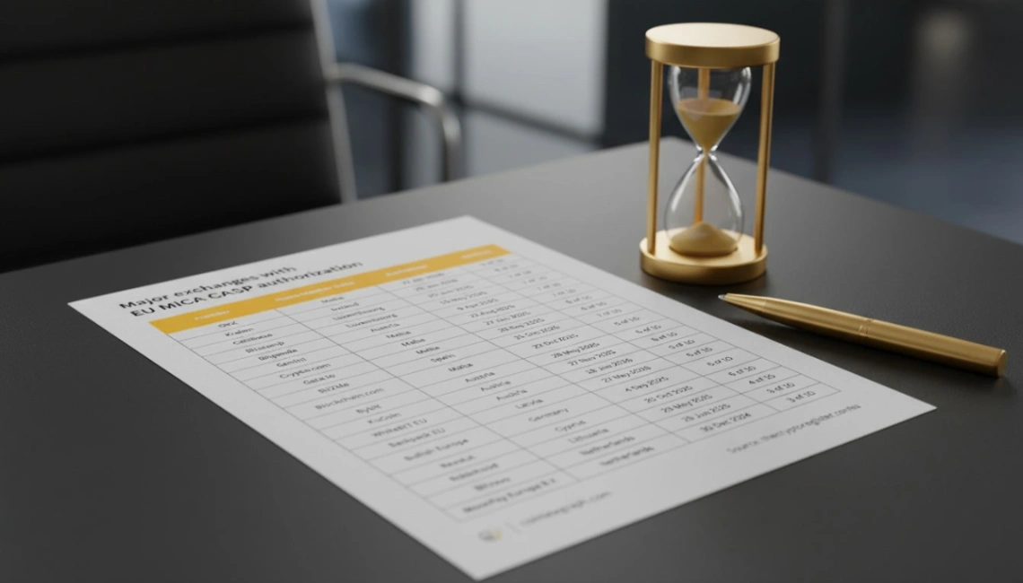 ULTIMA ZI! Termenul limită MiCA expiră la miezul nopții. Exchange-ul tău este pe lista albă?