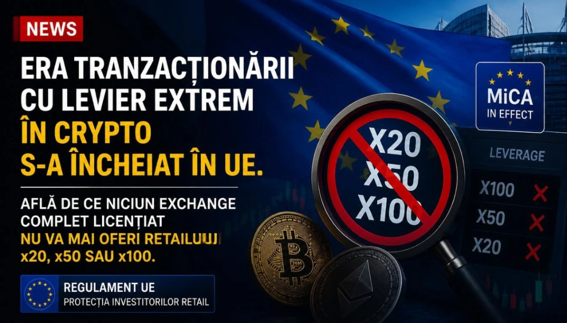 BOMBĂ pe piața crypto: Adio tranzacționare cu leverage în Europa! Adevărul crud despre noile exchange-uri licențiate