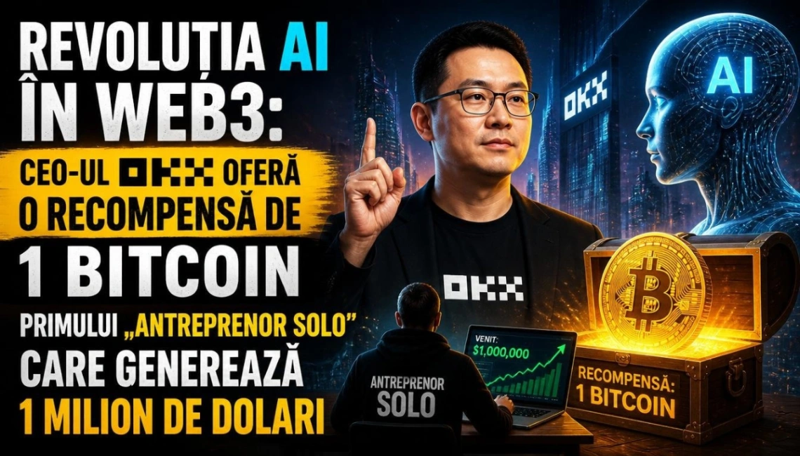 Revoluția AI în Web3: CEO-ul OKX Oferă o Recompensă de 1 Bitcoin Primului „Antreprenor Solo” care Generează 1 Milion de Dolari