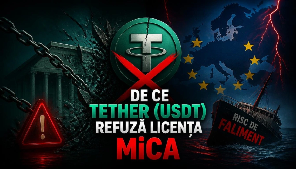 De ce Tether (USDT) Refuză Licența MiCA și Avertizează asupra unui Risc de Faliment în Europa