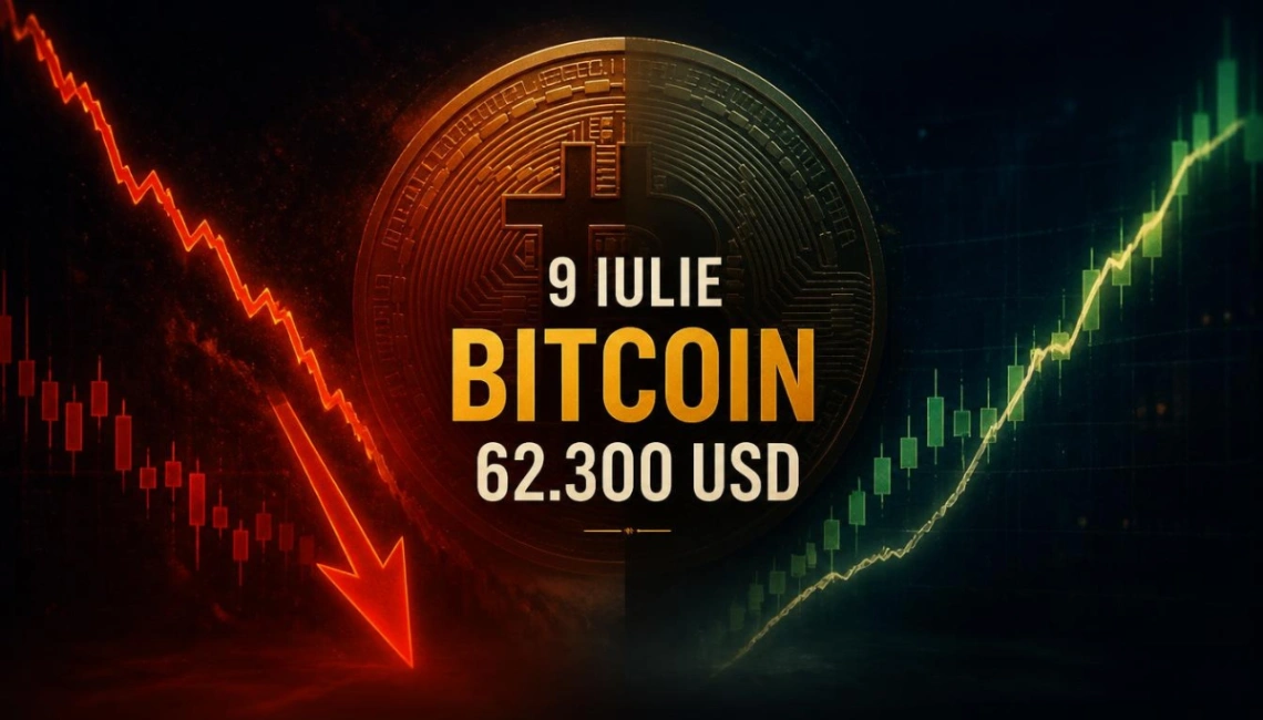 📈 Market Pulse: Bitcoin la 62.300 USD. Momentum-ul pe termen scurt cedează, dar graficul de 3 zile continuă să se repare