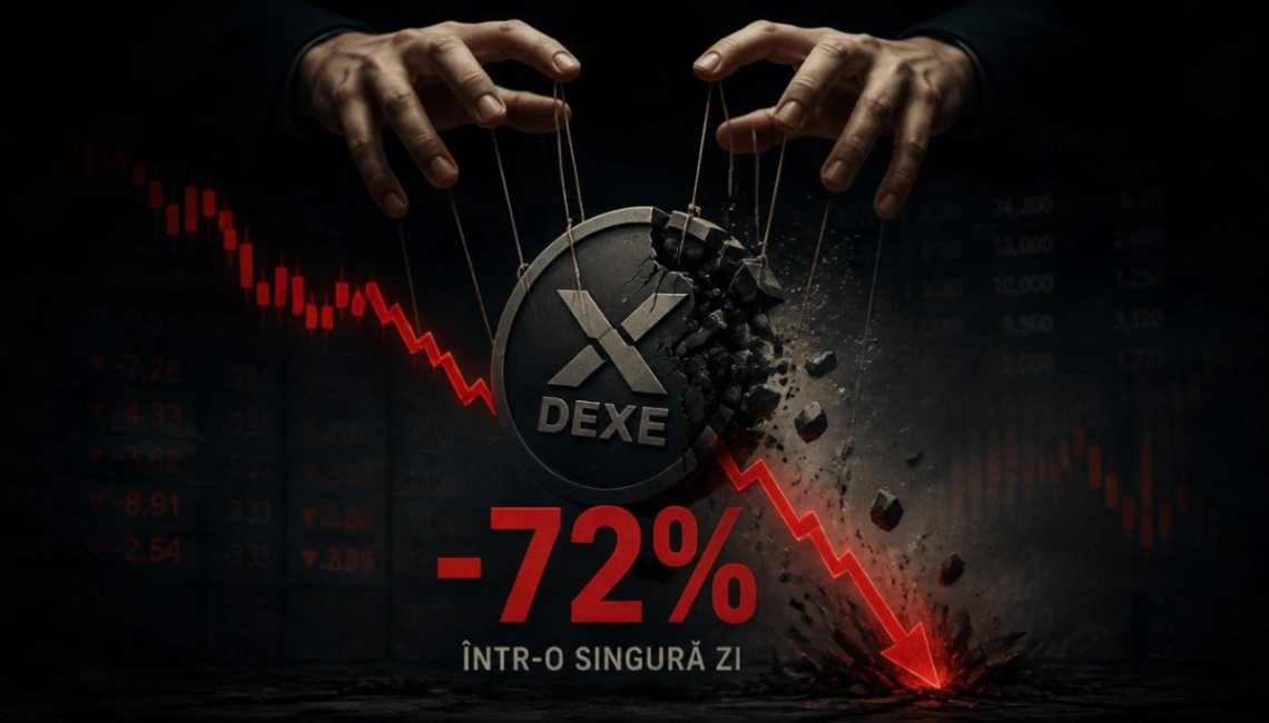 🚨 Anatomia unei manipulări perfecte: Cum a pierdut DEXE 72% dintr-o singură lumânare și cum a fost prins retail-ul în capcană