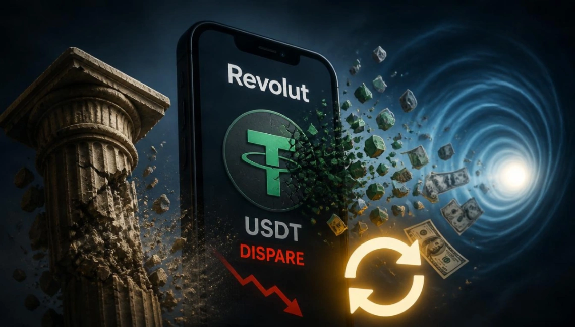 Sfârșitul unei ere pe Revolut: De ce dispare USDT din aplicație și cum să nu pierzi bani la conversia finală