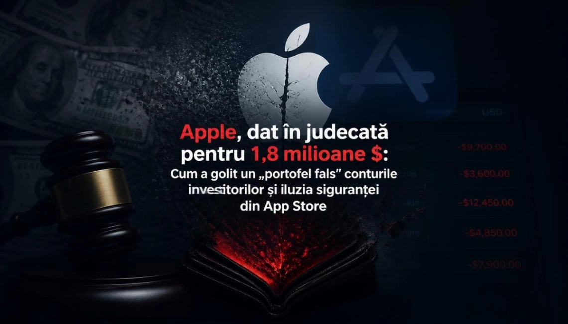 Apple, dat în judecată pentru 1,8 milioane $: Cum a golit un „portofel fals” conturile investitorilor și iluzia siguranței din App Store