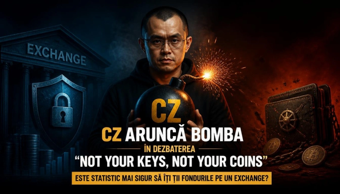 CZ aruncă bomba în dezbaterea „Not your keys, not your coins”: Este statistic mai sigur să îți ții fondurile pe un exchange?